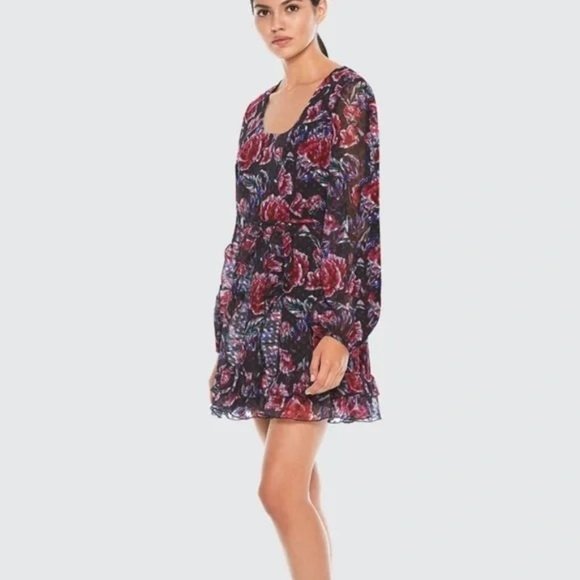 Revolve Talulah‎ Ardour Mini Dress in Midnight Rose Size Small - Picture 2 of 13